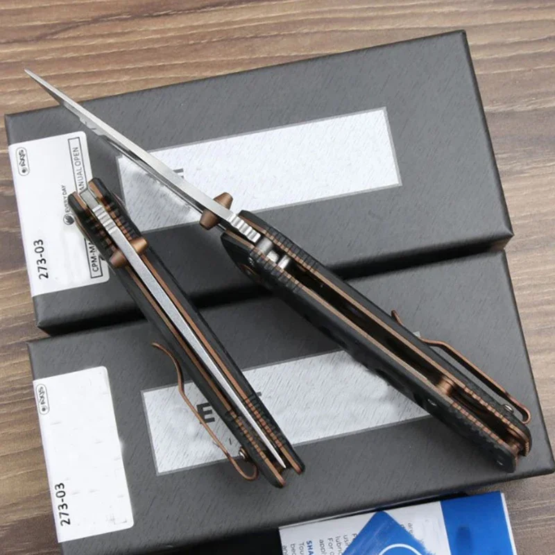 BM Mini 273 273BK Складной нож CPM-CRUWEAR Лезвие из углеродного волокна Ручка для кемпинга