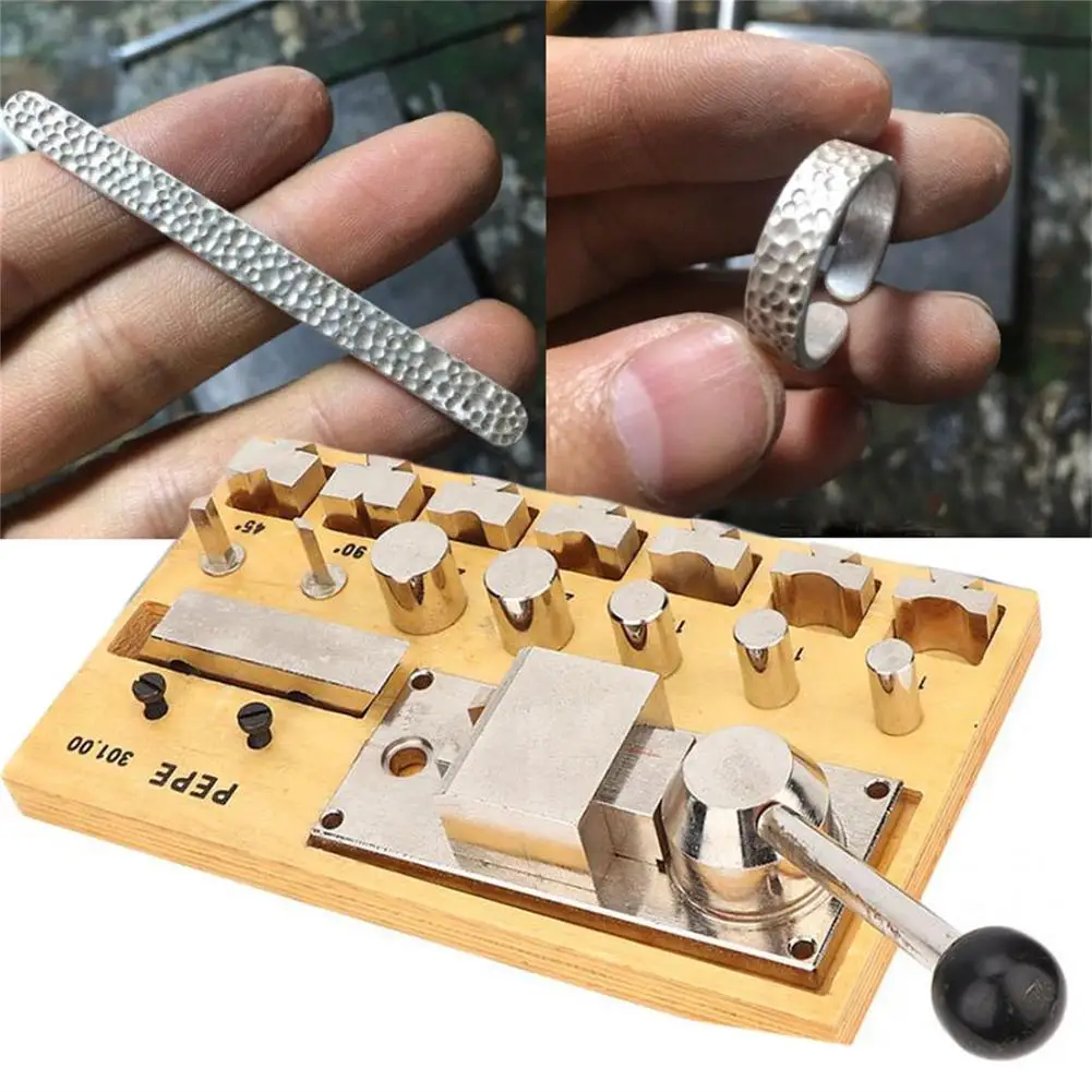 Ring Bending Machine Rounding Forming Bender Maker Tool Set For Gold Silver Earring Finger Ring Jewelry Making