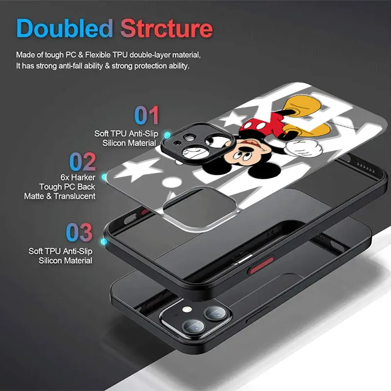 Disney Minnie Mickey Mouse Case For Xiaomi POCO M6 Pro 4G C65 X6X3 NFC X4 GT X5 F3 F4 F5 F6 13T 12T 11T 10T 13 12 11 Lite 5G NE