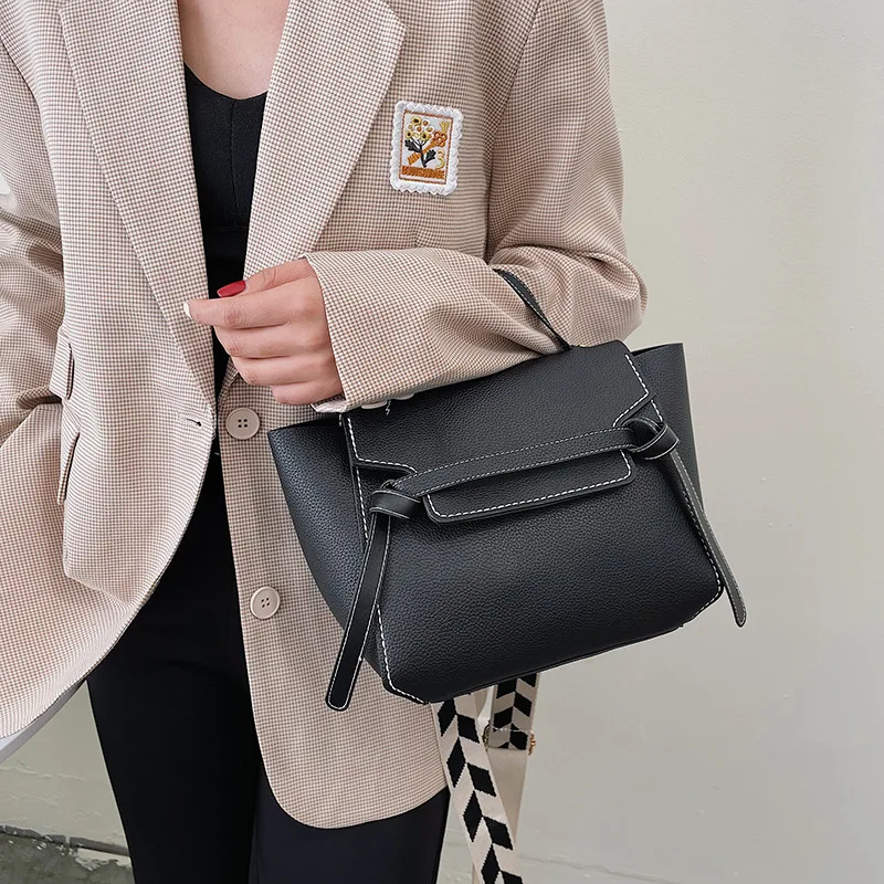 2022 New DIY Handmade Backpack Fish Mouth Design Handbag Bag Accessories With Shoulder Bags Strap Leather Women Handbag