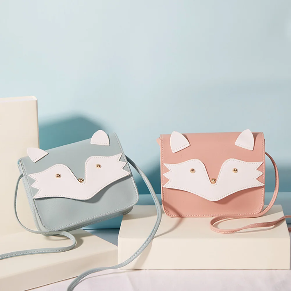 

Women PU Leather Handbags Shoulder Messenger Bag Women Cartoon Fox Flip Small Crossbody Bag for Vacation and Travel