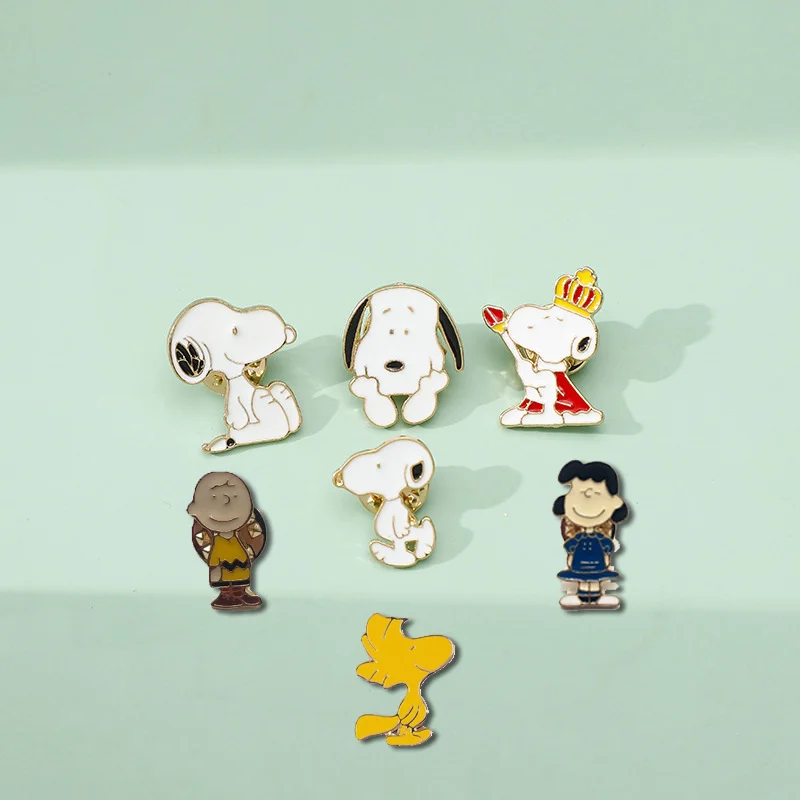 

Anime Snoopy Dog TV Enamel Pin Metal Lapel Pins for Backpacks Brooches on Clothes Cute Jewelry Pin Decorative Gift Accessories
