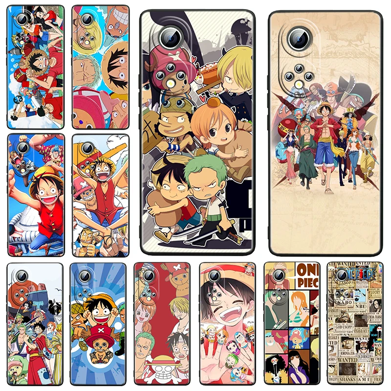 

Hot Anime One Piece For Honor 60 50 30 20 20S Pro Plus 5G Magic3 Play5 5T Lite Soft Silicone Black Phone Case Fundas Capa Cover