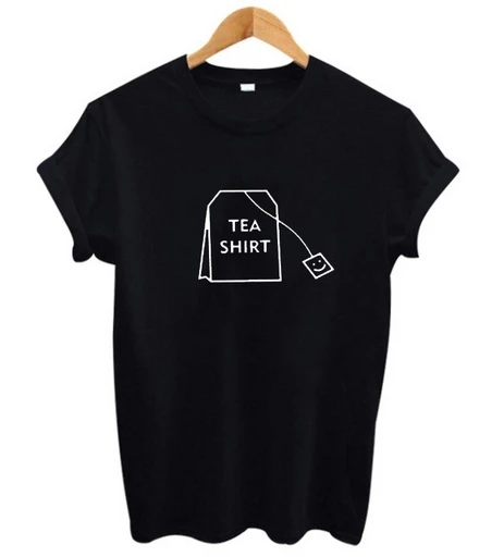 

Tea Shirt Letter Print Women Tshirts Casual Funny T Shirt for Girl Top Tee Harajuku Punk Shirt Shirts for Women Y2k Clothes
