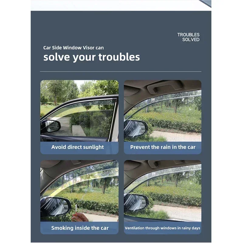 Автомобильный козырек на боковое окно для Toyota Highlander XU70 Kluger 2020~2023 2022 молдинг