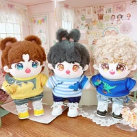 20cm doll clothes kpop mini outfit sports style replaceable dressing toys accessories gifts for cotton stuffed skzoo exo