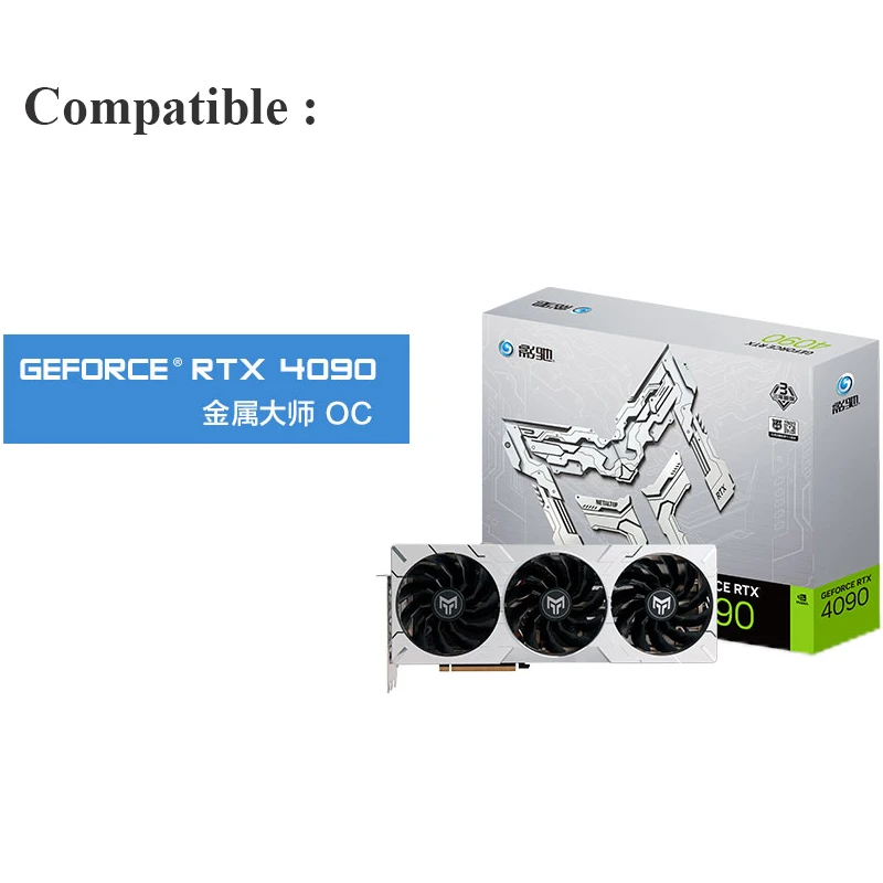Водяной блок Alphacool Eisblock Aurora для видеокарты Galaxy Geforce RTX 4090 OC с задней панелью
