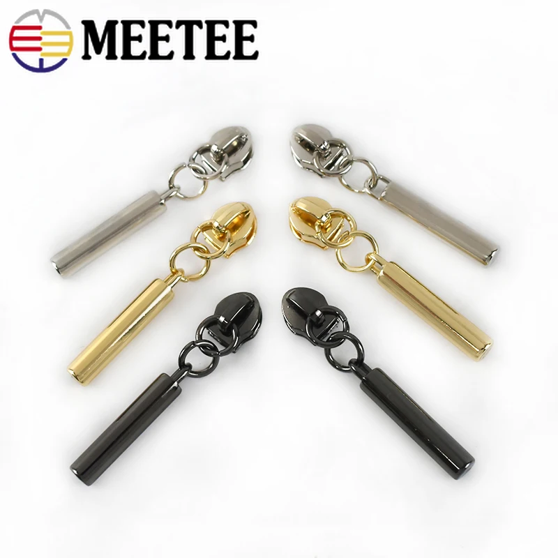 

5/10Pcs 5# Zipper Sliders for Nylon Zips Jacket Coat Bag Zippers Head Puller Repair Kit DIY Clothes Sewing Supplies Accessories