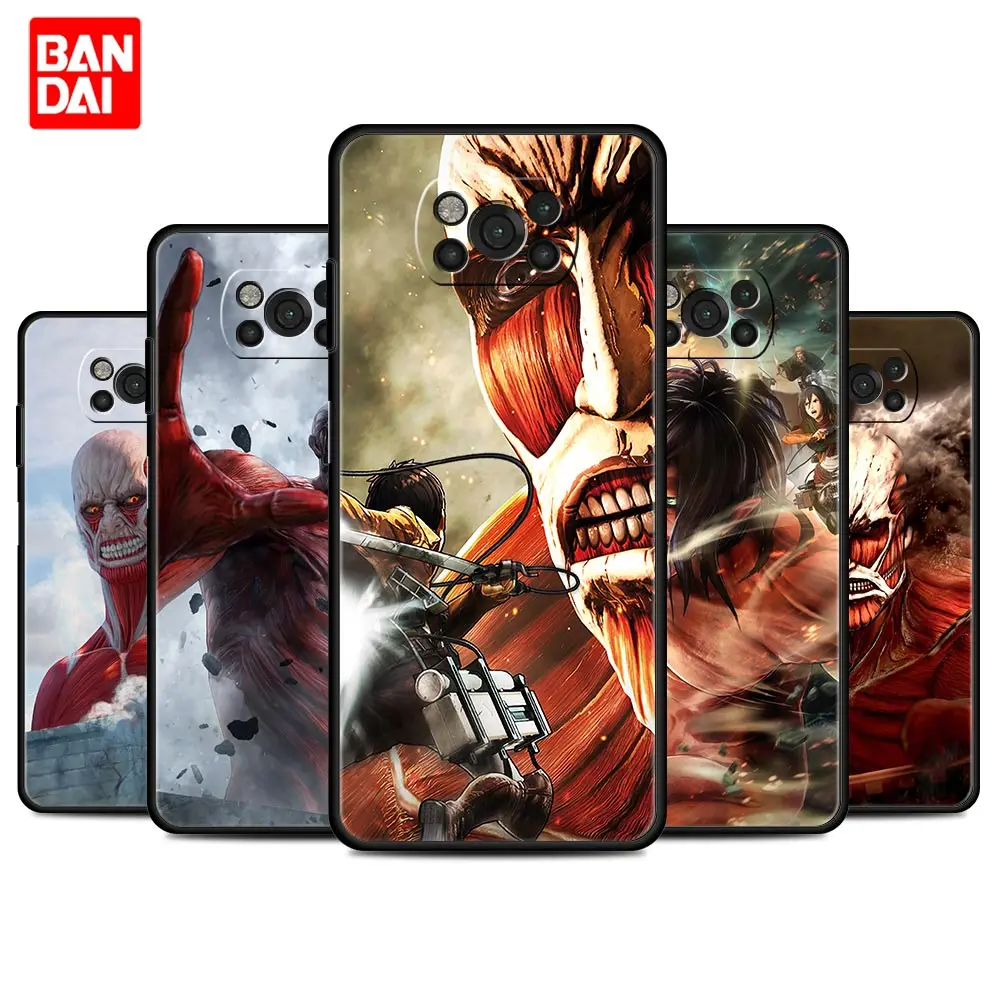 

Anime Japanese Attack On Titan Case for Xiaomi Mi Poco X3 NFC F3 Redmi Note 9s 9 9A 9C 8 10 11 9T 8T 10T K40 Pro Plus Back Cover