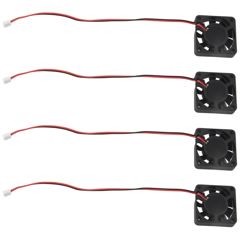 

4X, 40 мм X 10 мм 0.12A 2Pin 5V DC бесщеточный подшипник охлаждающий вентилятор