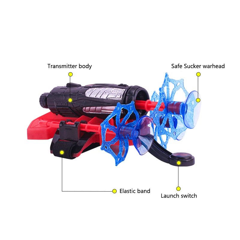 Genuine Marvel Spiderman Wrist Launcher Safety Soft Bullet Gun Toy Cartoon Anime Figure Spider Man Cosplay Toys Kids Gift |