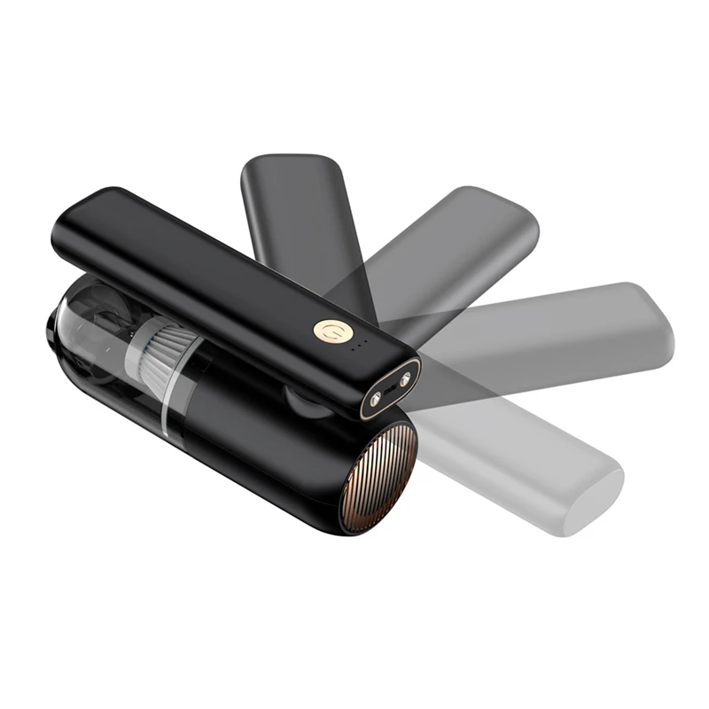 

Foldable Mini Car Vacuum Cordless Rechargeable 8000Pa 7In Hand Held Vacuum 30Min Run Portable Handheld Vacuum Cordless