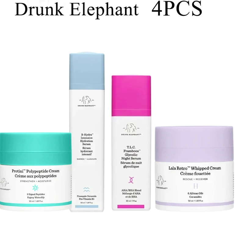 

4PCS Original Drunk Elephant Protini Polypeptide Cream B Hydration Moisturizing Lifting and Tightening Whitening Remove Spots