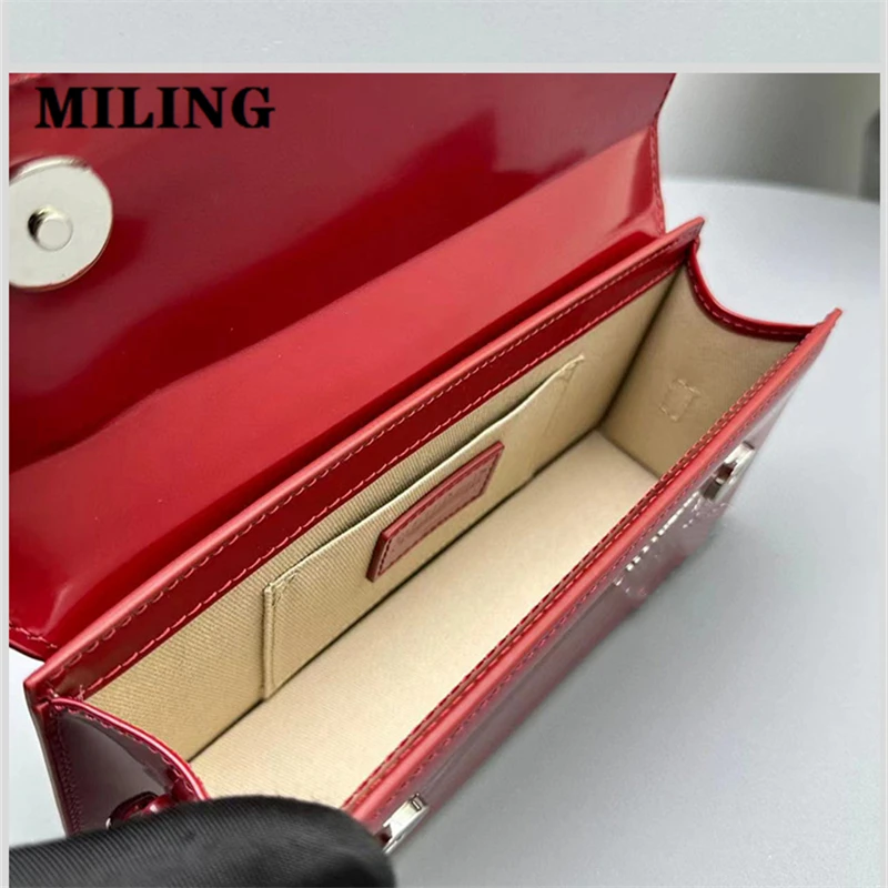 Модная блестящая мини-сумка-тоут из воловьей кожи женские модные дизайнерские