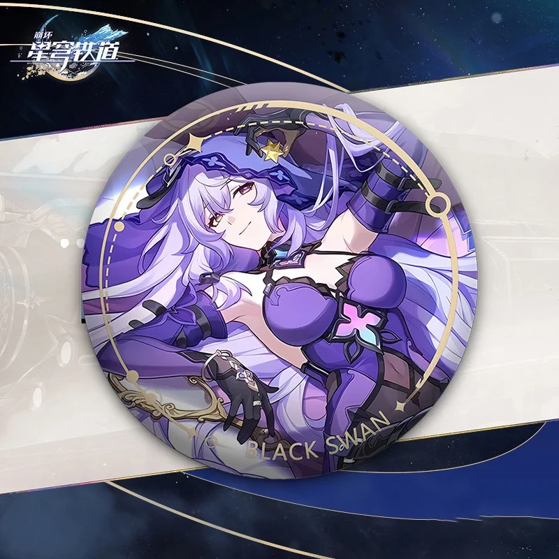 2024 аниме Honkai: Star Rail Penocony значок с характерным персонажем Sparkle Черный лебедь Миша