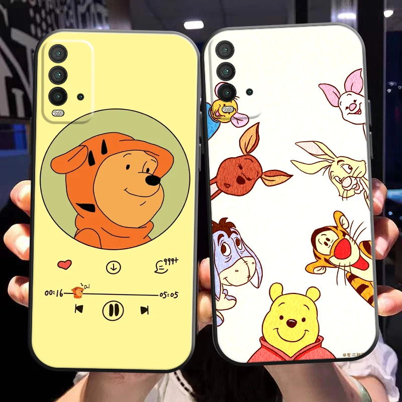 

Cute Cartoon Winnie The Pooh Phone Case For Xiaomi Redmi Note 10 10T 10S 9 9S 9T 5G 8 8T Pro Redmi 10 9 9AT 9T 9C 8 8A Carcasa