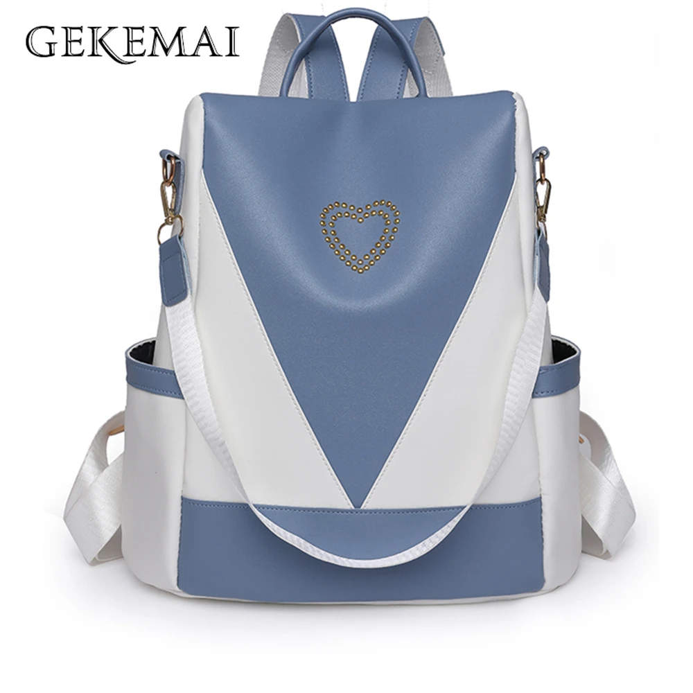 

Luxury Designer Panelled Designs New Ladies Backpacks Multi-functional Fashion Ladies Anti-theft Backpacks Student Bags Bolsos