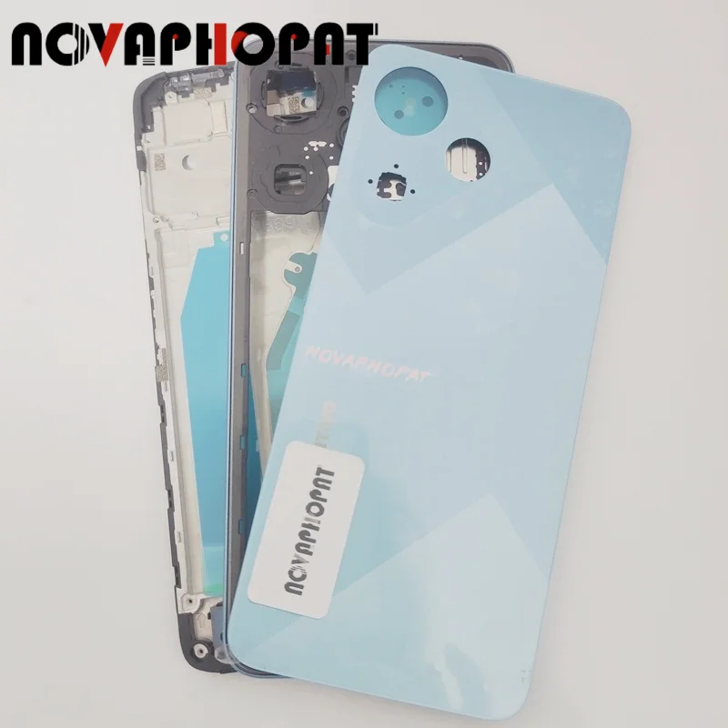 Лицевая панель ЖК-дисплея средняя рамка для Infinix Hot 30i X669 крышка батарейного