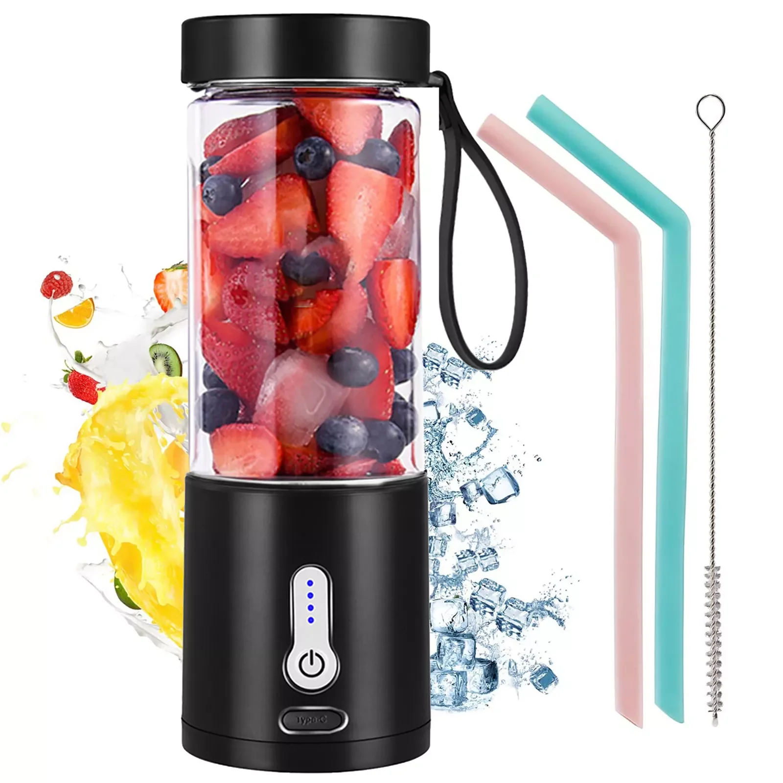 

Portable Juicer USB Rechargeable Handheld Smoothie Blender Fruit MixersMilkshake Maker Machine Food Grade Materials