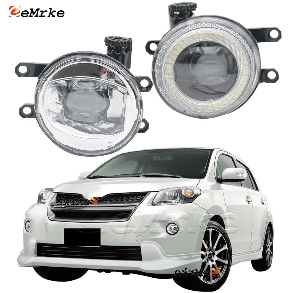 

Светодиодный дневные ходовые огни, дневные ходовые огни «ангельские глазки» с линзами, противотуманные фары для Toyota Ist XP110 2008 2009 2010 2011 2012 2013 ...