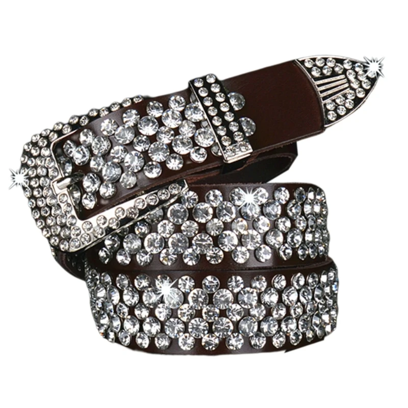 

Studded Waistband Belt Dress Bling Belt Women Jeans Belt NEW