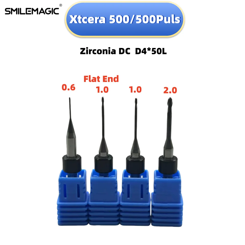 

Фрезы YUKUI XTCERA 500/500plus алмазное покрытие D4*0.6/1.0/2.0 мм