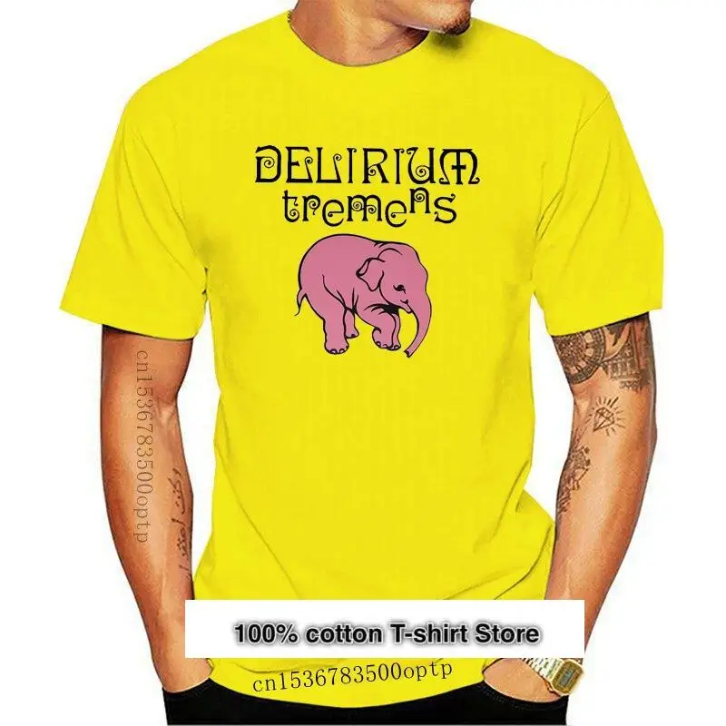 

Camiseta informal de algodón para hombre, camisa suelta de Delirium tremen, novedad de 2021