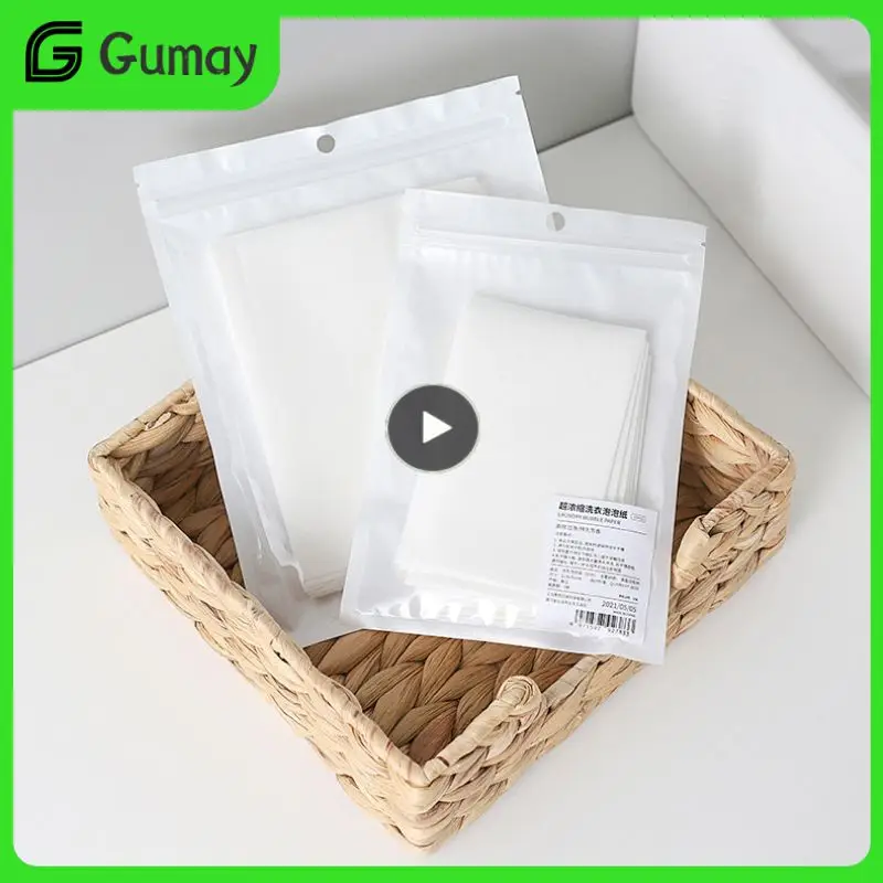 

15 Sheets Eco-Friendly Fragrance Cleaning Laundry Tablets Wash Family Pack Powder Soap Softener Detergent Clothes Bra Washer