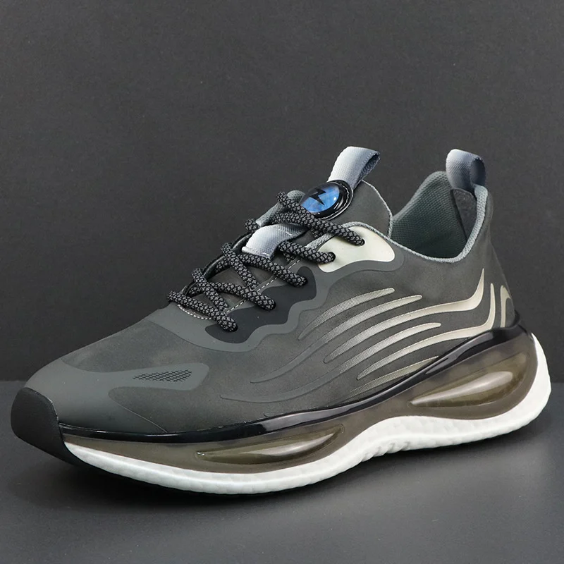 

Мужские кроссовки для тренировок, дышащие кроссовки с толстой подошвой, водонепроницаемая повседневная обувь для бега, Новинка осени 2023