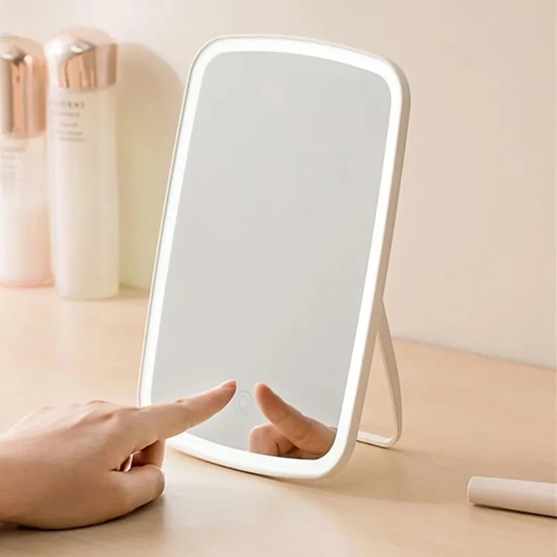 

Portable Led Light Mirror Folding Light Dormitory Desktop Original Youpin Jordan Judy Intelligent Portable Makeup Mirror Desktop