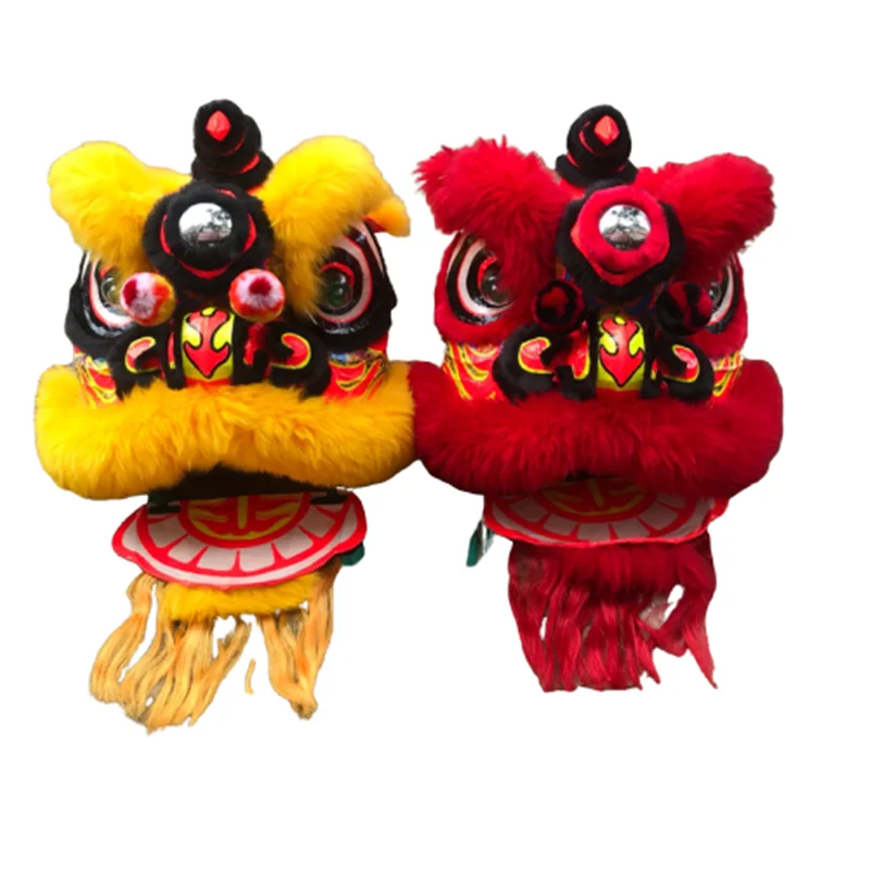 Чистый шерстяной танцевальный костюм льва для взрослых с головой оборудование