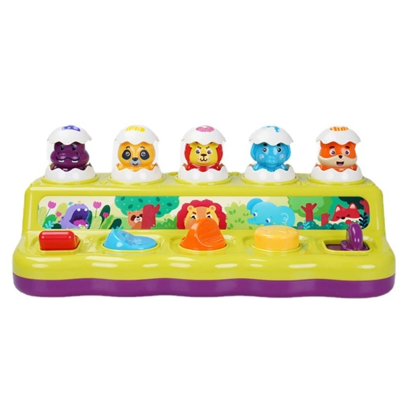 

Toddler Toy Pop-up Music Animal Toy Lovely Cause & Effect Cognition Learning Toy