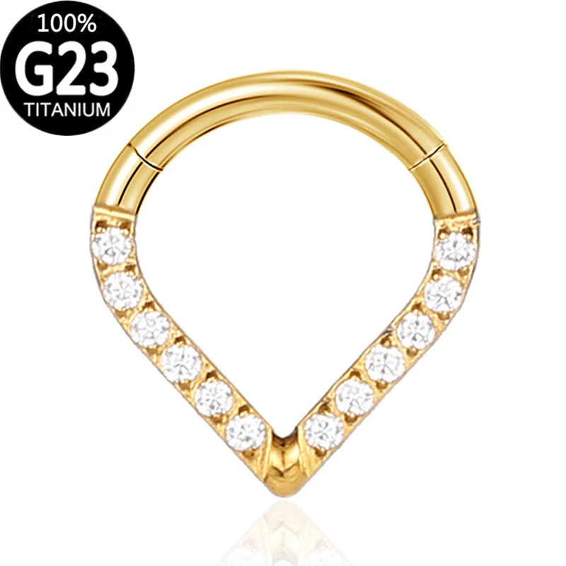 

Gold Nose Ring Women Piercing Titanium Nose Circular for Septum Piercing Body Jewelry Sexy Tragus Ear Helix Piercing Wholesale