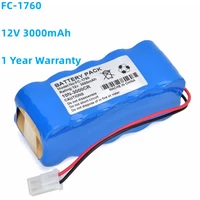 new medical battery pack fc 1760 10n 2000scr 12v 2000mah for fc 1760 defibrillator