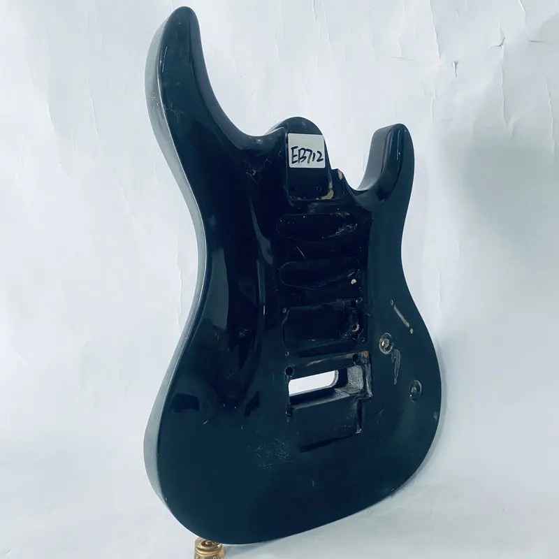 EB712 черный цвет Floyd Rose электрическая гитара SSH пикап необработанный корпус гитары