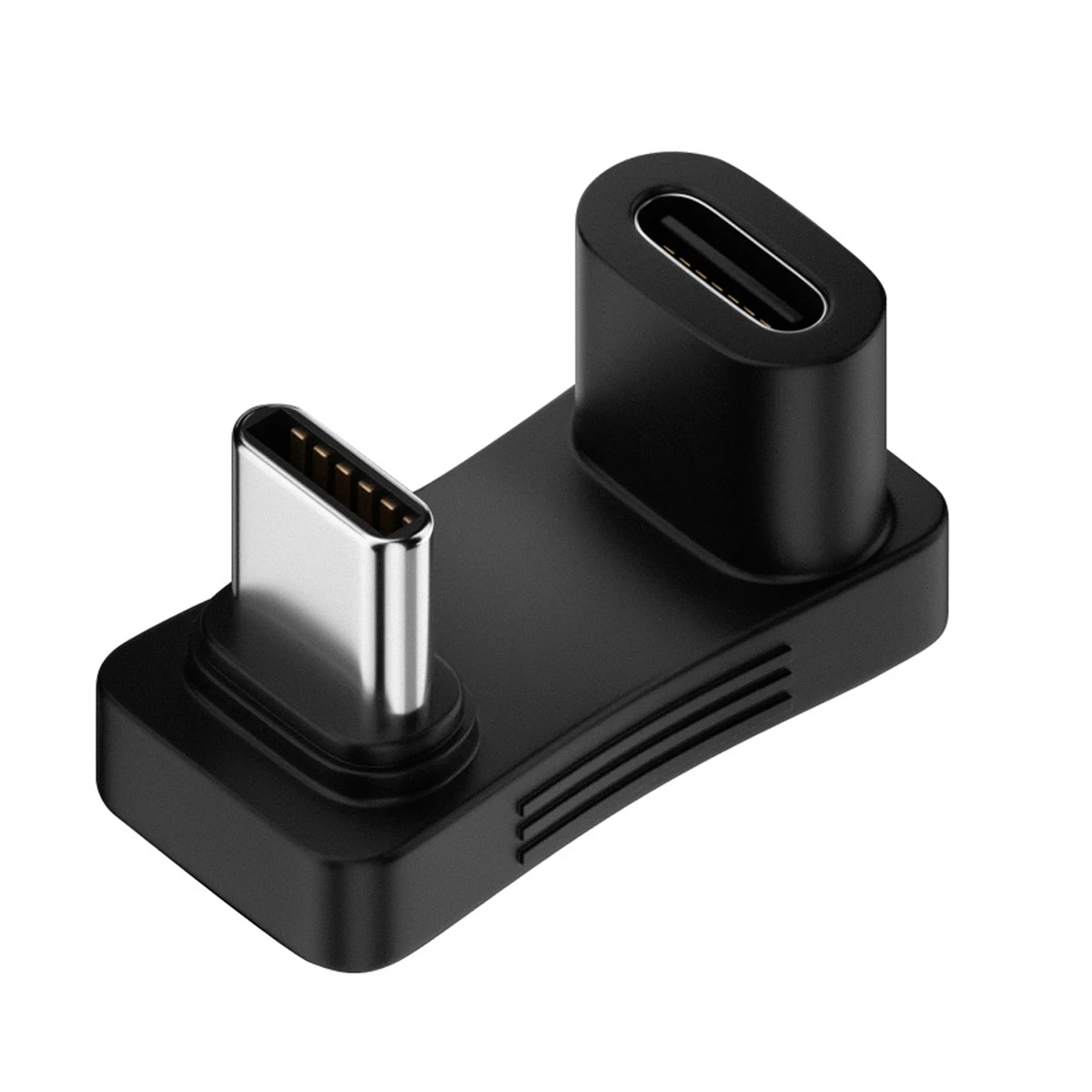 

Противоположный U-образный обратный угловой адаптер 10 Гбит/с USB3.0 Type C штекер-гнездо для передачи данных и передачи данных, совместимый с паро...