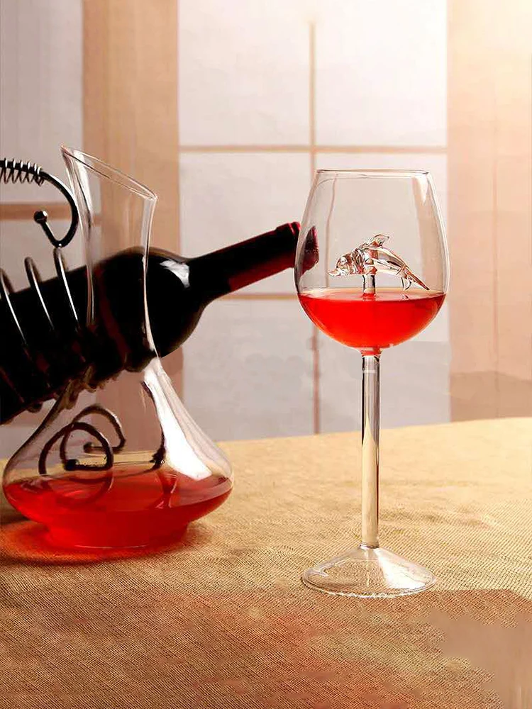 Vino Tinto Copas Vaso de vino Whisky Blanco Rojo Cristal Soplado a Mano Sin Plomo 18 Ounce Juego de 6 Cajas de Regalo 