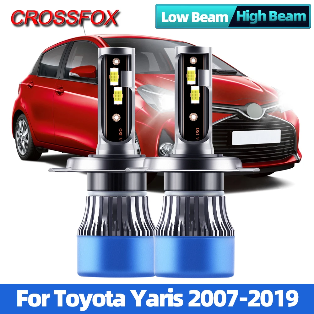 120W 20000LM автомобильный светильник H4 6000K CSP чип авто светильник 12V Canbus светодиодный лампочка для фар дальнего и ближнего света для Toyota Yaris 2007-2019