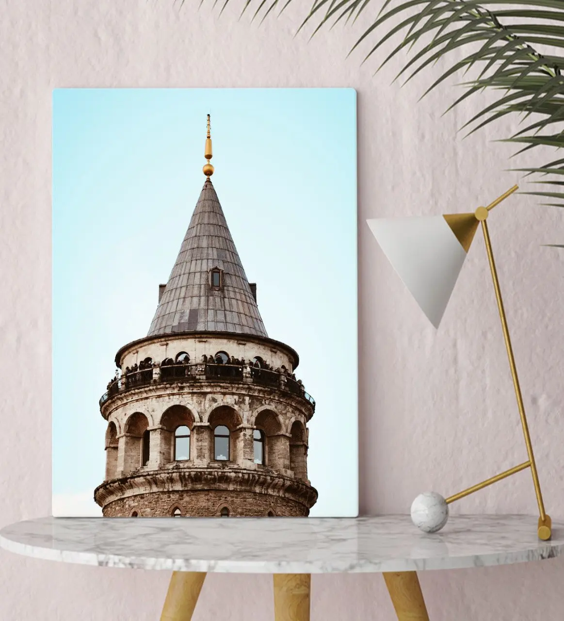 

BK Подарочный холщовый стол с башней Galata 30x50 см-1