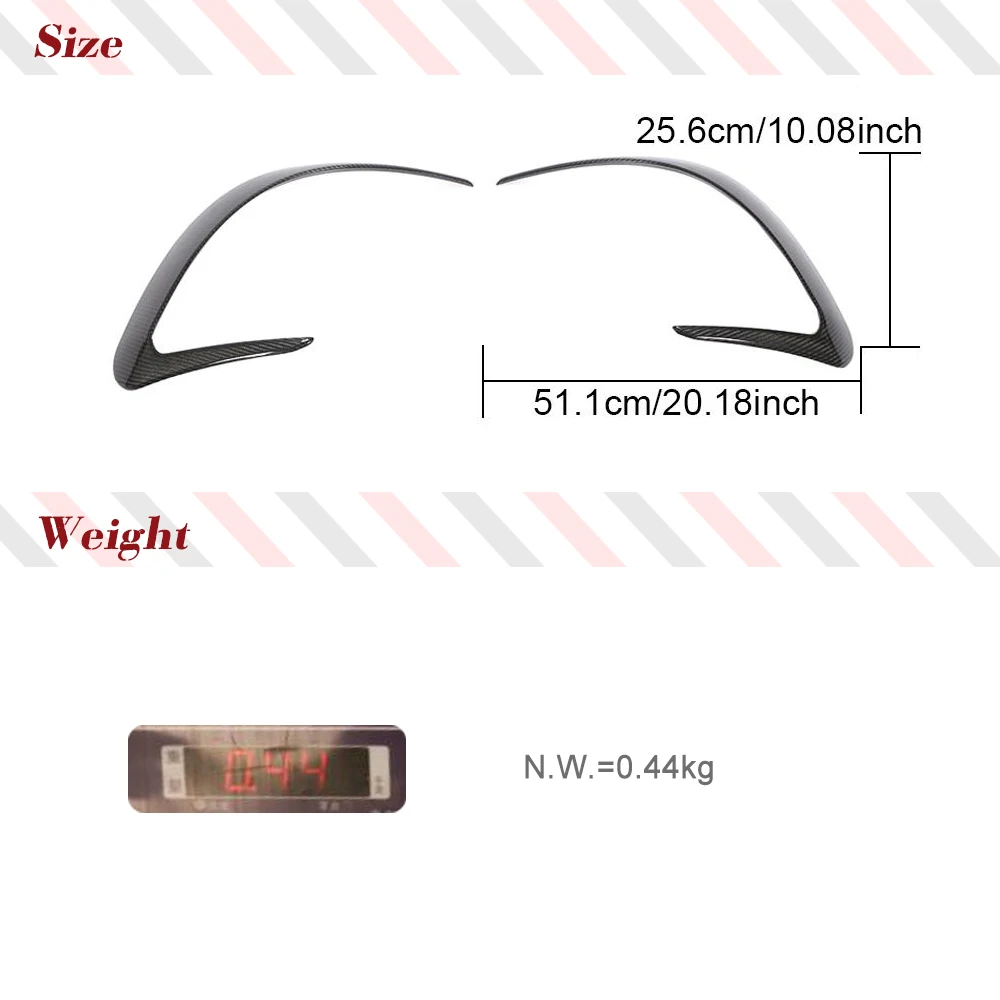 Автомобильные задние бамперы из углеродного волокна крышки вентиляционных