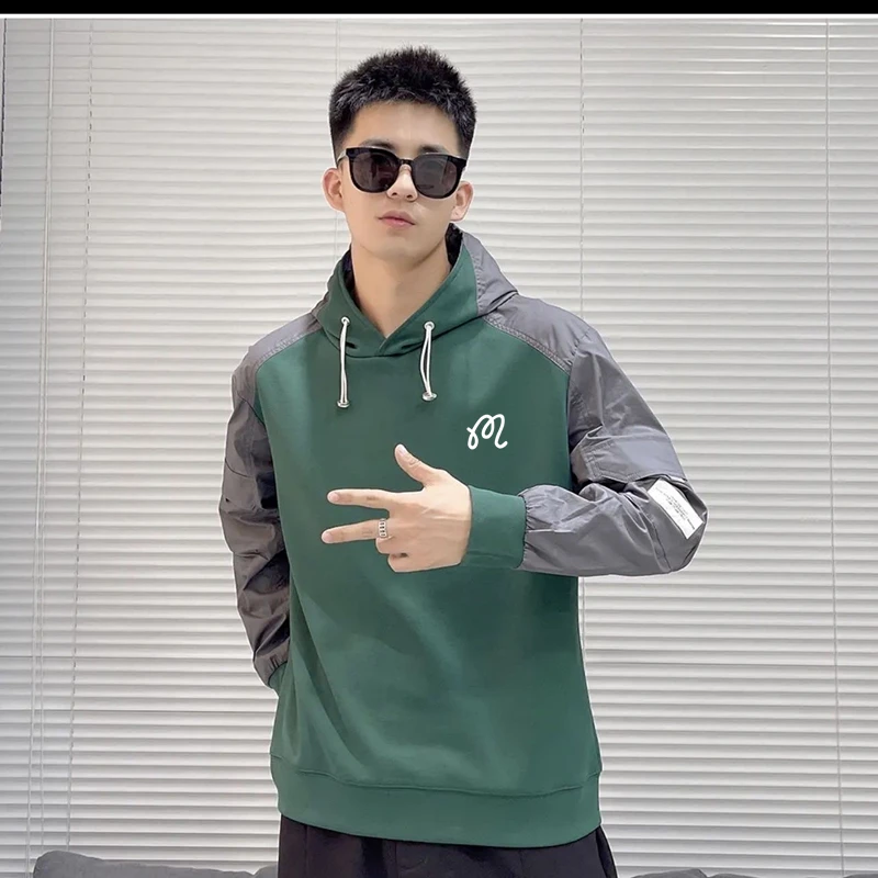 Golf Wear Men Casual Fashion Hooded Sweatshirt T-shirts 2022 Autumn New Malbon Men's Golf Clothing T-shirt Horse Golf