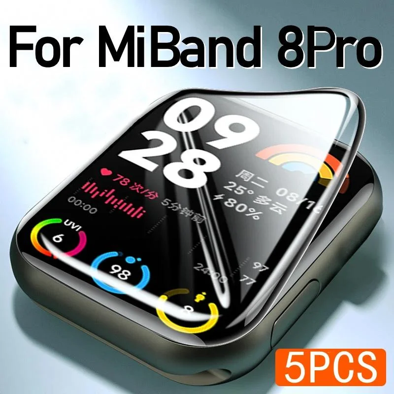 3D изогнутая мягкая защитная пленка для Xiaomi Mi Band 8 Pro защитный чехол с полным