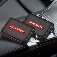 genuine leather wallet driver license business card holder bag for haval hover f7 f5 f7x h2 h3 h4 h5 h6 h7 h8 h9 2018 2019 2020