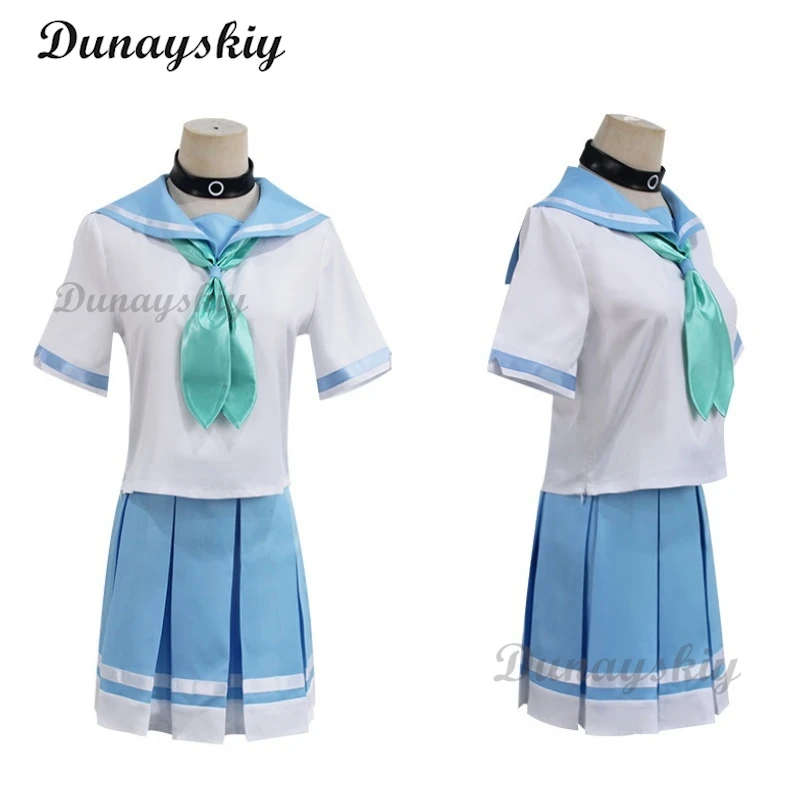 Аниме хибайк! Костюм для косплея Euphonium Liz Und Ein Blauer отогнутый касаки Nozomi Mizore