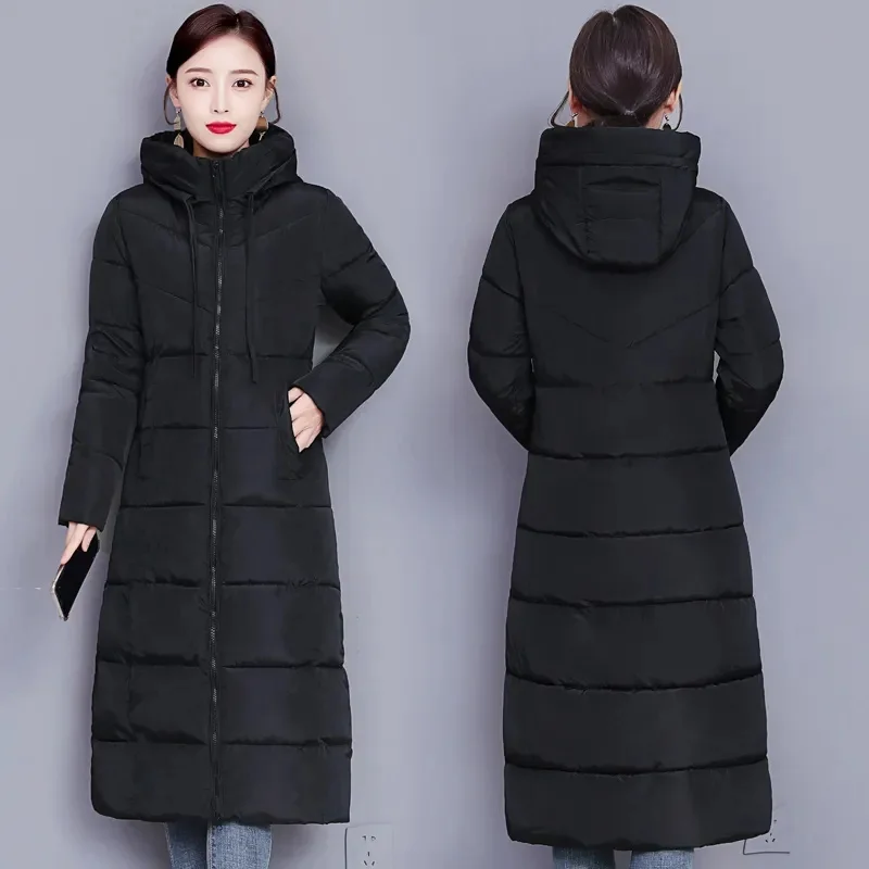 Padded Women's 2022 New Mid-length Cotton-Padded Winter Coat Mother's Wear Thickened Padded Jacket Women's Long Over The Knee W1