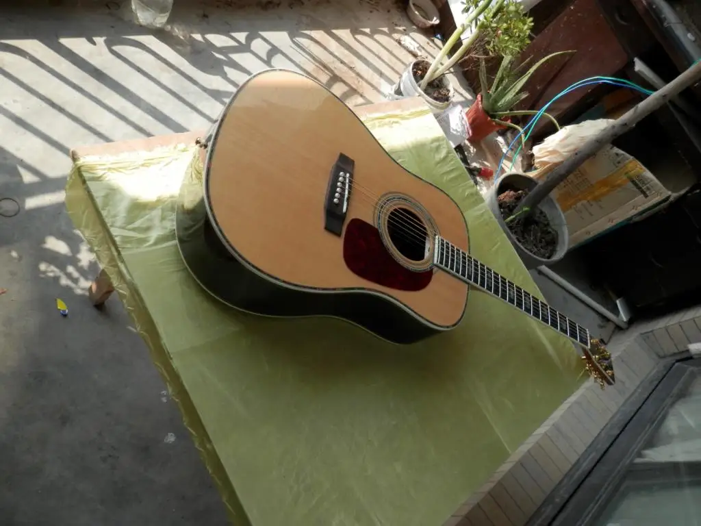 

Chinese guitar factory custom new solid spruce top acoustic guitar D type 45 model 41" guitar 9yue24