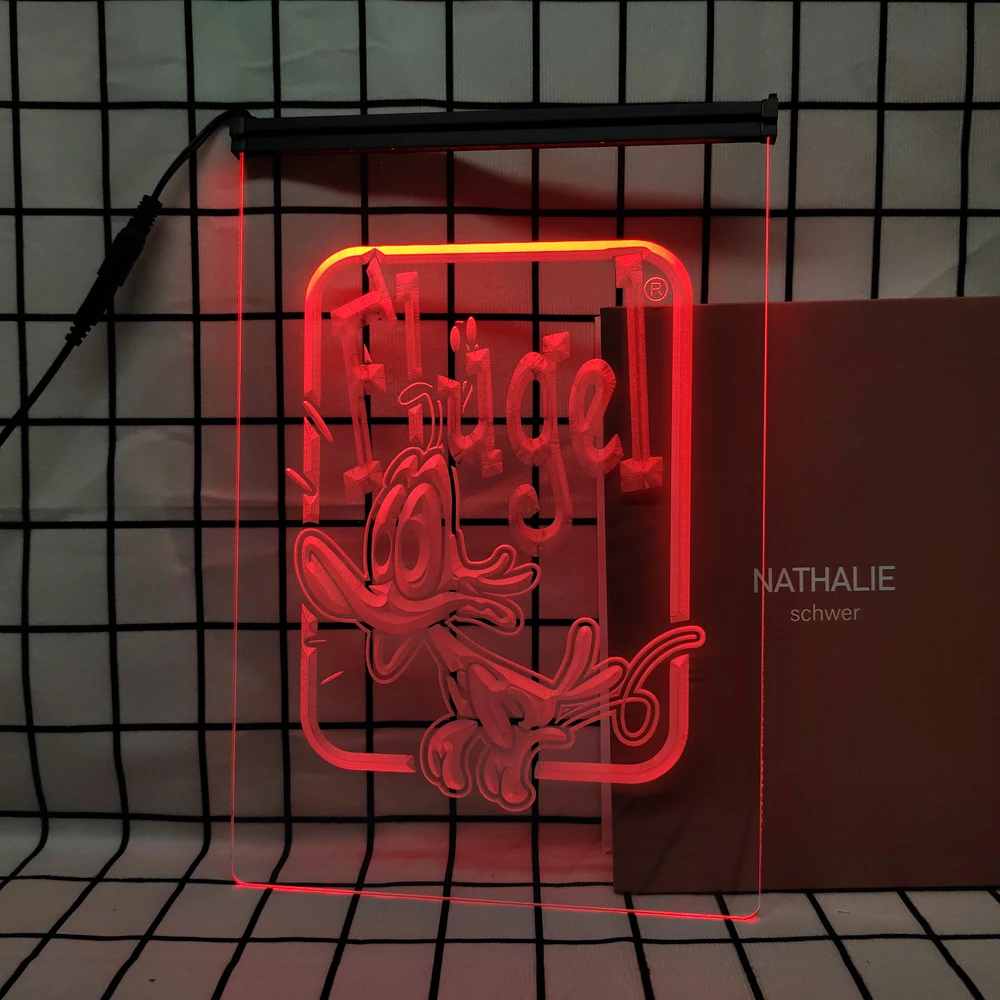 Винтажный стиль Flugleliquor Неоновая вывеска для домашнего декора с винтажными