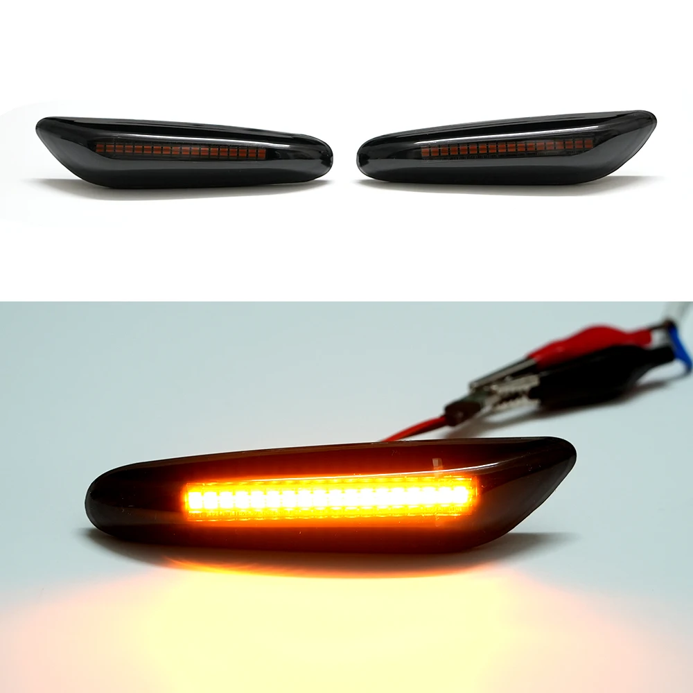 

Динамический боковой указатель поворота светодиодный фонарь для BMW 1 3 5 серии E46 E60 E61 E81 E82 E87 E88 E90 E91 E92 E93 X1 E84 X3 E83 X5