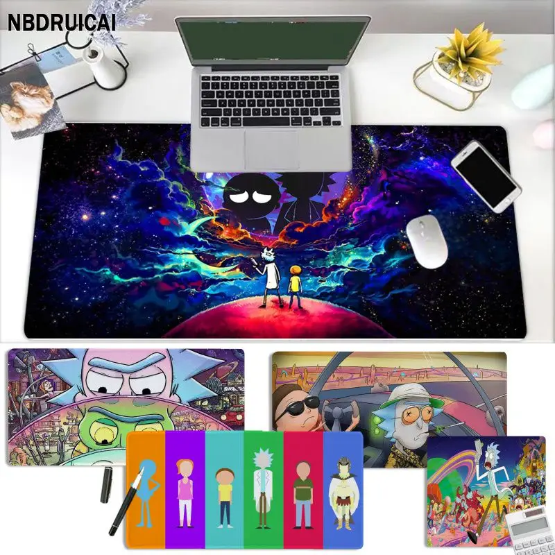 

Japan Amine R-Rick--M-Morties Cool Keyboards Mat Rubber Gaming Mousepad Desk Mat Size For Game Keyboard Pad For Gamer