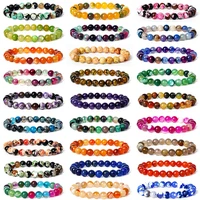 real natural stripe agate beads bracelets for women fashion jaspers quartz beaded energy balance bracelet men reiki yoga jewelry